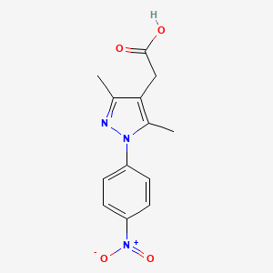 [3,5-dimethyl-1-(4-nitrophenyl)-1H-pyrazol-4-yl]acetic acid