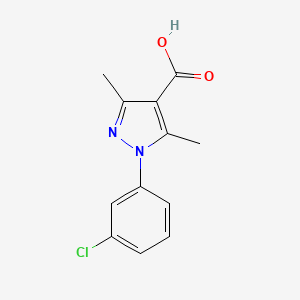1-(3-chlorophenyl)-3,5-dimethyl-1H-pyrazole-4-carboxylic acid