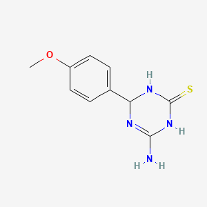 molecular formula C10H12N4OS B3033710 4-Amino-6-(4-methoxyphenyl)-1,6-dihydro-1,3,5-triazine-2-thiol CAS No. 1142207-72-4