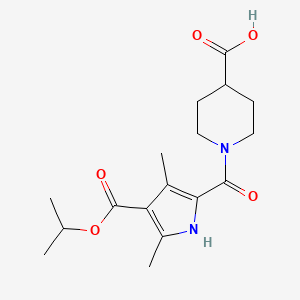 1-{[4-(isopropoxycarbonyl)-3,5-dimethyl-1H-pyrrol-2-yl]carbonyl}piperidine-4-carboxylic acid
