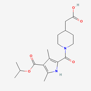 (1-{[4-(isopropoxycarbonyl)-3,5-dimethyl-1H-pyrrol-2-yl]carbonyl}piperidin-4-yl)acetic acid