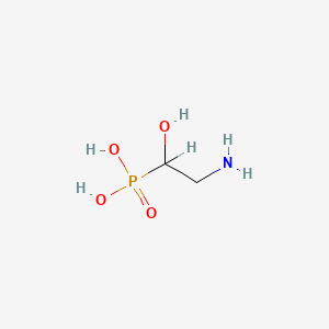 molecular formula C2H8NO4P B3033732 (2-Amino-1-hydroxyethyl)phosphonic acid CAS No. 115511-00-7