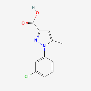 molecular formula C11H9ClN2O2 B3033771 1-(3-chlorophenyl)-5-methyl-1H-pyrazole-3-carboxylic acid CAS No. 1175972-08-3