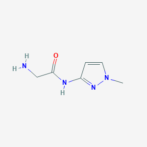molecular formula C6H10N4O B3033779 2-amino-N-(1-methyl-1H-pyrazol-3-yl)acetamide CAS No. 1179656-81-5