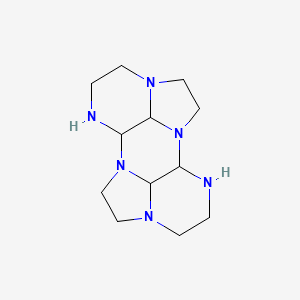 molecular formula C12H22N6 B3033809 dodecahydro-3H,7bH-2a,5,5b,7a,10,10b-hexaazacyclopenta[hi]aceanthrylene CAS No. 120574-64-3
