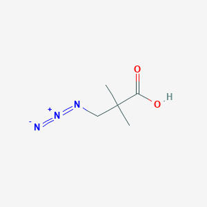 molecular formula C5H9N3O2 B3033815 3-Azido-2,2-dimethylpropanoic acid CAS No. 1209778-22-2