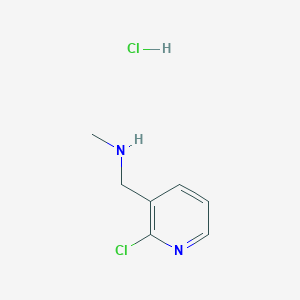 molecular formula C7H10Cl2N2 B3033817 [(2-Chloro-3-pyridinyl)methyl]methylamine hydrochloride CAS No. 1211467-23-0