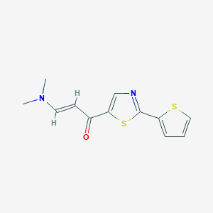 molecular formula C12H12N2OS2 B3033824 (2E)-3-(dimethylamino)-1-[2-(thiophen-2-yl)-1,3-thiazol-5-yl]prop-2-en-1-one CAS No. 1211890-03-7