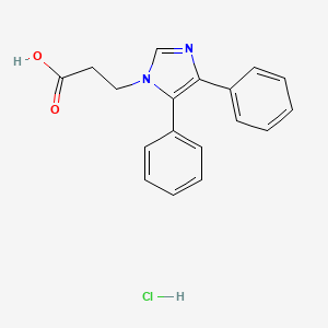 3-(4,5-Diphenyl-1H-imidazol-1-YL)propanoic acid hydrochloride