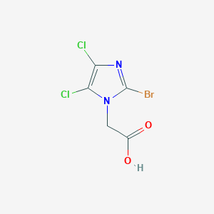 2-(2-bromo-4,5-dichloro-1H-imidazol-1-yl)acetic acid