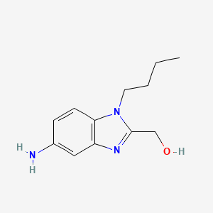 molecular formula C12H17N3O B3033852 (5-amino-1-butyl-1H-1,3-benzodiazol-2-yl)methanol CAS No. 1224322-32-0