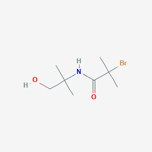 molecular formula C8H16BrNO2 B3033856 2-bromo-N-(1-hydroxy-2-methylpropan-2-yl)-2-methylpropanamide CAS No. 1225801-77-3