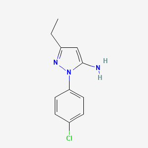 1-(4-Chlorophenyl)-3-ethyl-1H-pyrazol-5-amine