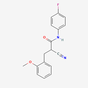 2-cyano-N-(4-fluorophenyl)-3-(2-methoxyphenyl)propanamide