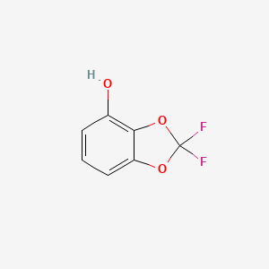 molecular formula C7H4F2O3 B3033912 2,2-Difluoro-1,3-benzodioxol-4-ol CAS No. 126120-86-3