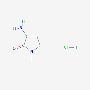 molecular formula C5H11ClN2O B3033945 3-Amino-1-methylpyrrolidin-2-one hydrochloride CAS No. 1274891-78-9