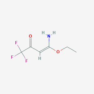 molecular formula C6H8F3NO2 B3033964 (E)-4-Amino-4-ethoxy-1,1,1-trifluorobut-3-en-2-one CAS No. 128648-60-2