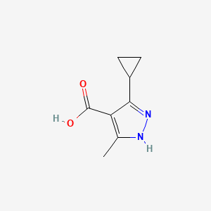 molecular formula C8H10N2O2 B3033965 5-Cyclopropyl-3-methyl-1H-pyrazole-4-carboxylic acid CAS No. 1287752-79-7