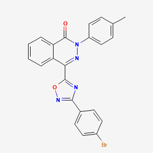 molecular formula C23H15BrN4O2 B3033975 4-[3-(4-bromophenyl)-1,2,4-oxadiazol-5-yl]-2-(4-methylphenyl)-1,2-dihydrophthalazin-1-one CAS No. 1291840-25-9