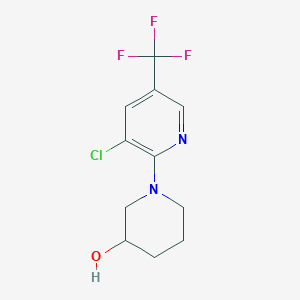 molecular formula C11H12ClF3N2O B3033978 1-(3-Chloro-5-(trifluoromethyl)pyridin-2-yl)piperidin-3-ol CAS No. 1292498-24-8