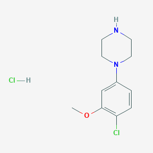molecular formula C11H16Cl2N2O B3033982 1-(4-Chloro-3-methoxyphenyl)piperazine hydrochloride CAS No. 1298085-57-0