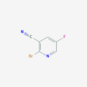 molecular formula C6H2BrFN2 B3033987 2-bromo-5-fluoropyridine-3-carbonitrile CAS No. 1305208-36-9