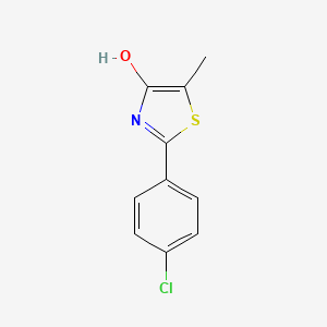 molecular formula C10H8ClNOS B3034003 2-(4-Chlorophenyl)-5-methyl-1,3-thiazol-4-ol CAS No. 131786-55-5