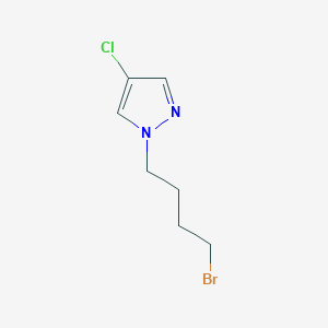molecular formula C7H10BrClN2 B3034009 1-(4-Bromobutyl)-4-chloro-1H-pyrazole CAS No. 132449-90-2