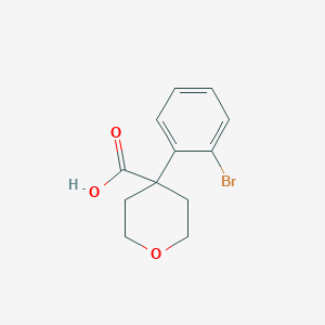 molecular formula C12H13BrO3 B3034040 4-(2-Bromophenyl)oxane-4-carboxylic acid CAS No. 1343422-38-7