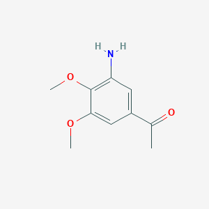 molecular formula C10H13NO3 B3034044 1-(3-Amino-4,5-dimethoxyphenyl)ethanone CAS No. 134611-49-7