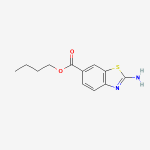 molecular formula C12H14N2O2S B3034052 Butyl 2-amino-1,3-benzothiazole-6-carboxylate CAS No. 134949-39-6