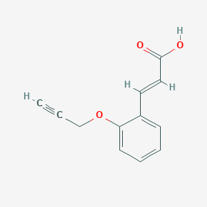 molecular formula C12H10O3 B3034054 3-[2-(2-Propynyloxy)phenyl]acrylic acid CAS No. 1350704-52-7