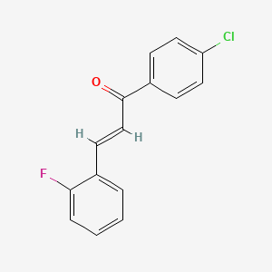 molecular formula C15H10ClFO B3034063 (2E)-1-(4-chlorophenyl)-3-(2-fluorophenyl)prop-2-en-1-one CAS No. 1352574-46-9
