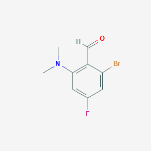 molecular formula C9H9BrFNO B3034109 2-Bromo-6-(dimethylamino)-4-fluorobenzaldehyde CAS No. 1378862-41-9