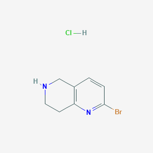 molecular formula C8H10BrClN2 B3034115 2-Bromo-5,6,7,8-tetrahydro-1,6-naphthyridine hydrochloride CAS No. 1384265-53-5