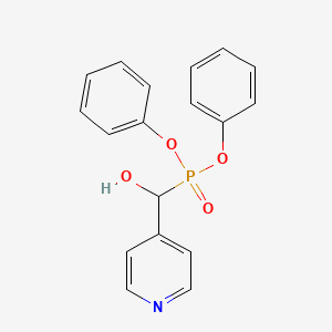 molecular formula C18H16NO4P B3034117 Diphenoxyphosphoryl(pyridin-4-yl)methanol CAS No. 138517-17-6