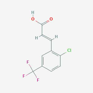 molecular formula C10H6ClF3O2 B3034120 2-Chloro-5-(trifluoromethyl)cinnamic acid CAS No. 1386504-00-2