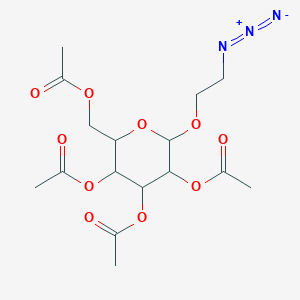 molecular formula C16H23N3O10 B3034141 [3,4,5-triacetyloxy-6-(2-azidoethoxy)oxan-2-yl]methyl Acetate CAS No. 139888-80-5