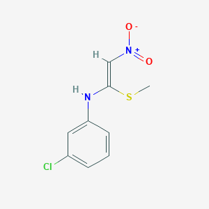 3-chloro-N-[(Z)-1-methylsulfanyl-2-nitroethenyl]aniline