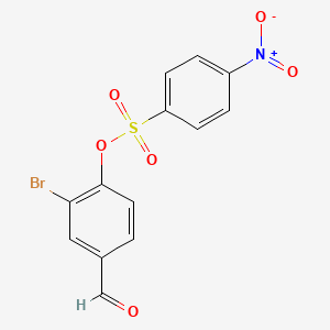 2-Bromo-4-formylphenyl 4-nitrobenzenesulfonate