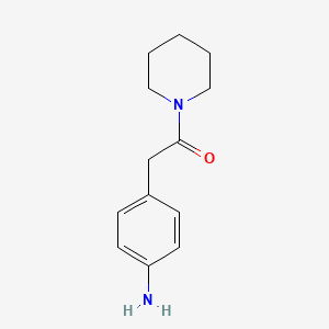 molecular formula C13H18N2O B3034196 4-(2-Oxo-2-piperidin-1-ylethyl)aniline CAS No. 1435803-95-4