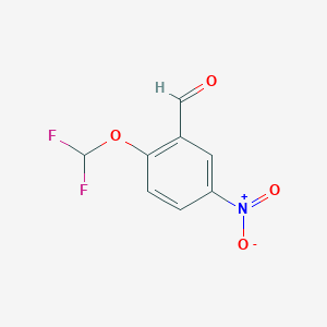 molecular formula C8H5F2NO4 B3034223 2-(Difluoromethoxy)-5-nitrobenzaldehyde CAS No. 145742-63-8