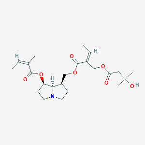 molecular formula C23H35NO7 B3034235 Racemodine CAS No. 147554-28-7