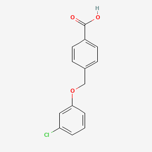 molecular formula C14H11ClO3 B3034246 4-[(3-Chlorophenoxy)methyl]benzoic acid CAS No. 149288-39-1
