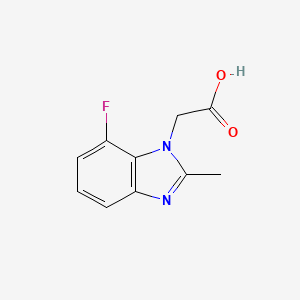 2-(7-Fluoro-2-methyl-1H-1,3-benzodiazol-1-yl)acetic acid