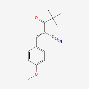 2-(2,2-Dimethylpropanoyl)-3-(4-methoxyphenyl)prop-2-enenitrile