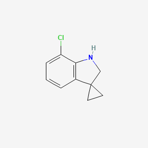 molecular formula C10H10ClN B3034261 7'-Chlorospiro[cyclopropane-1,3'-indoline] CAS No. 1505857-33-9