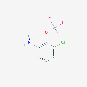 molecular formula C7H5ClF3NO B3034268 3-Chloro-2-(trifluoromethoxy)aniline CAS No. 151276-16-3