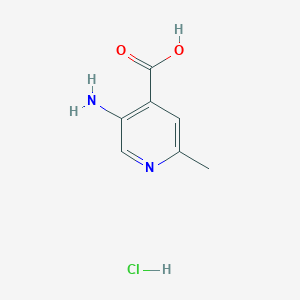 molecular formula C7H9ClN2O2 B3034280 5-Amino-2-methylpyridine-4-carboxylic acid hydrochloride CAS No. 1523571-13-2