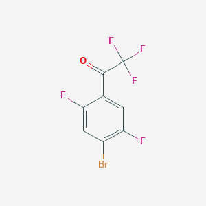 molecular formula C8H2BrF5O B3034298 4'-Bromo-2,2,2,2',5'-pentafluoroacetophenone CAS No. 1540160-13-1